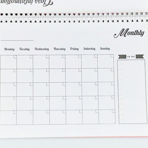 A4 One Semester Study Planner with Pen - Picture 4 of 8